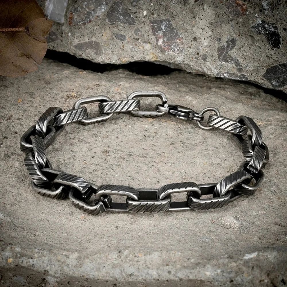 Vintage Style Stainless Steel Bracelet